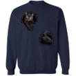 Cute 3D Cat Black Printing Men and Women Sweater Winter Fashion Round Neck Sweatshirt