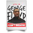 Justice For George Floyd  Poster I Can't Breathe Protest