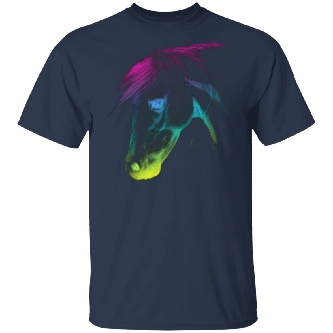 Horse Head Watercolor Silhouette Horse T-Shirt