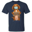 Dachshund I Stay Home For My Kids T-Shirt Sayings