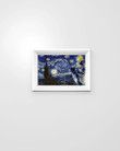 Dachshund The Starry Night by Vincent Van Gogh Poster Print Gift For Dog Lover Bedroom Wall Decor