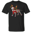Pitbull Reindeer Dog Christmas Light T-shirt Christmas Gift Ideas For Pitbull Dog Lover