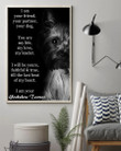 Yorkshire Terrier I Am Your Friend Poster, Dog Decorations Dog Wall Art