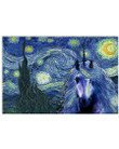 Unicorn The Starry Night by Vincent Van Gogh Poster I Survived 2020 Poster Unicorn Gifts For Girls