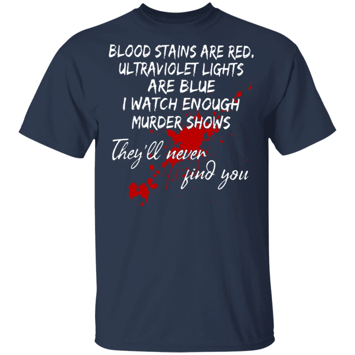 Blood Stains Are Red Ultraviolet Lights Shirt