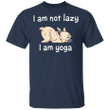I Am Not Lazy - I Am Yoga French Bulldog Shirts Quotes T-Shirt Men's T-Shirt