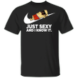 Pug Just Sexy And I Know It T-Shirt Gift For Dog Lovers Family Vacation Shirts