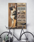 I Am Your Friend Your Partner Shepherd Poster Dog Home Decor