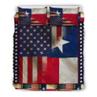 4th Of July Texas Flag And American Flag Bedding Set Duvet Covers Patriotic Gifts