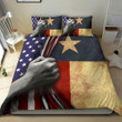 4th Of July Texas Behind American Flag Duvet Covers Bedding Sets Veterans Gifts
