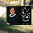 Rest In Power RBG Yard Sign Notorious RBG Sign RIP Ruth Bader Ginsburg Notorious RBG Merch