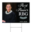 Rest In Power RBG Yard Sign Notorious RBG Sign RIP Ruth Bader Ginsburg Notorious RBG Merch