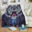 Tiger Illustration Art Blanket Artistic Tiger Graphic Designs Fleece Blanket Gifts For Son