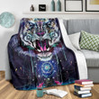 Tiger Illustration Art Blanket Artistic Tiger Graphic Designs Fleece Blanket Gifts For Son