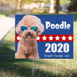 Dogs 2020 Because Humans Suck Sign Vote Dogs 2020 Yard Sign Poodle Gifts For Dog Lovers