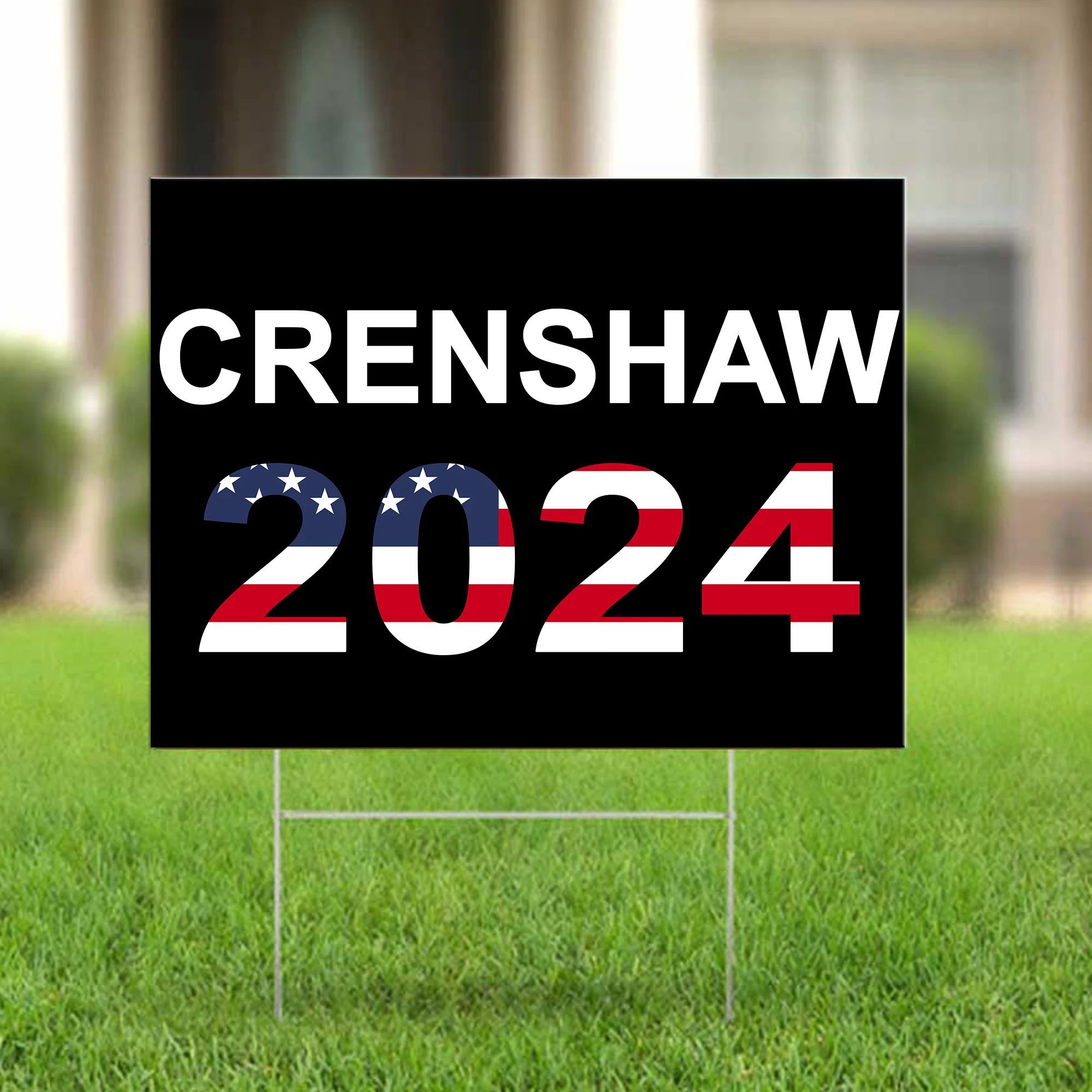 Dan Crenshaw 2024 Yard Sign Conservative Republicans Patriot Vote Crenshaw For President