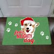 Feliz Naughty Dog Doormat Christmas Home Decor