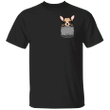 Angry Chihuahua Pocket Shirt Cute Dog Funny Graphic Tee For Men Women Gift For Pet Lover