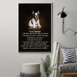 To My Frenchie You're My Family Poster With Sentimental Saying Poster For French Bulldog Owner