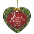 Jesus Is The Reason For The Season Ornaments Christmas Home Decor