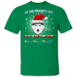 Husky On The Naughty List And I Regret Nothing T-Shirt Funny Quote Xmas Gift For Husky Lovers