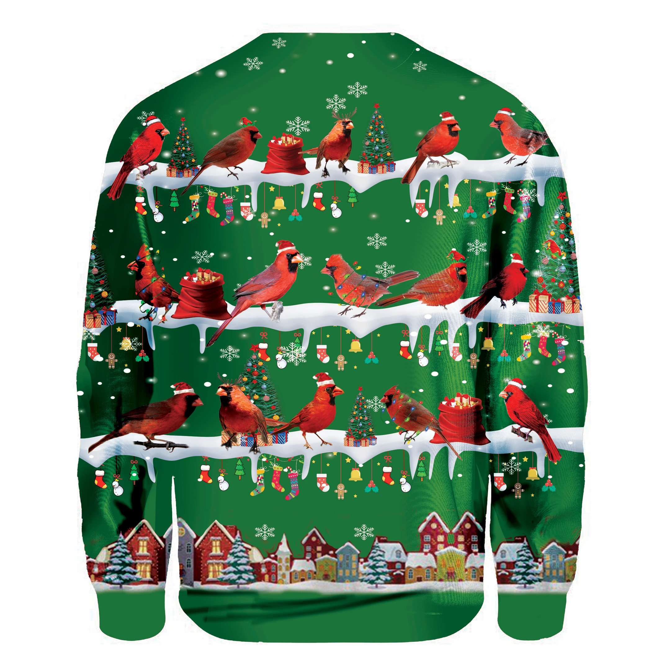 Cardinal Christmas Sweater Ugly Christmas Sweatshirt Xmas Gift For Bird Lovers