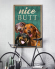 Dachshund Nice Butt Poster Funny Bathroom Dog Wall Decor Housewarming Gift For Dachshund Lover