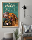 Dachshund Nice Butt Poster Funny Bathroom Dog Wall Decor Housewarming Gift For Dachshund Lover