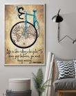 Life Is Like Riding To Keep Your Balance Poster Motivation Albert Einstein Poster Wall Decor