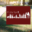 Merry Christmas Yard Sign O Holy Night Lawn Sign For Christian Front Yard Christmas Decorations