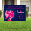 Fight Hope Survive Yard Sign Breast Cancer Awareness Month Believe Sign Lawn Decorations