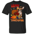 Chihuahua Happy Thanksgiving T-Shirt Cute Animal Shirt Designs Gifts For Thanksgiving Party