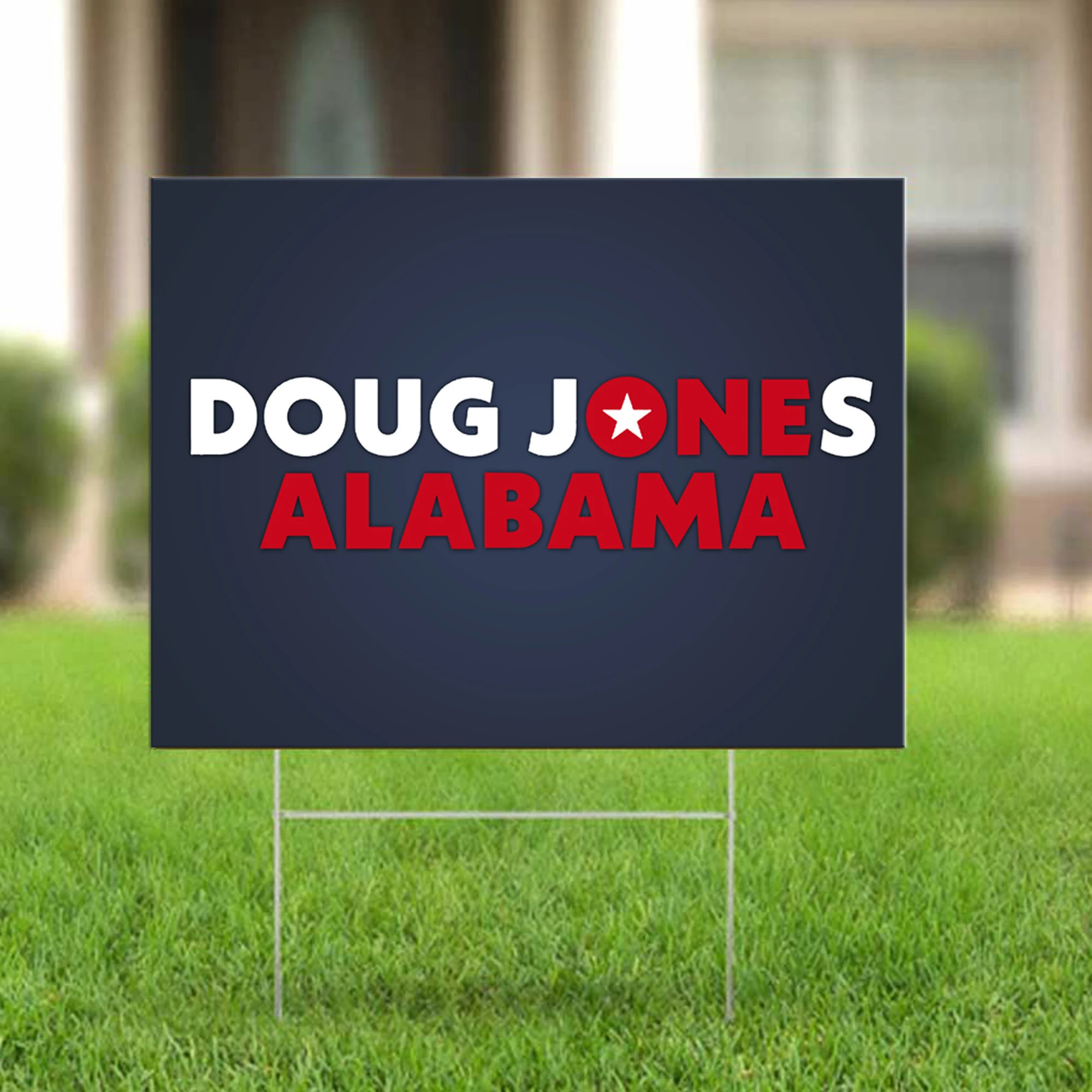 Doug Jones Alabama Yard Sign For US Senate Outdoor Decor