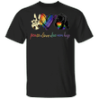 Bear Peace Love Free Mom Hugs LGBT T-Shirt Rainbow Pride Shirt