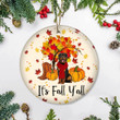 Rottweiler It's Fall Y'all Ornament Autumn Leaves Thanksgiving Ornament Gifts For Home Decor