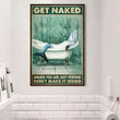 Shark Get Naked Poster Unless You Are Visiting Don't Make It Weird Poster Gift For New Home