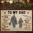 Hunting Dad And Son To My Dad Vintage Poster Best Birthday Father's Day Gift For Dad From Son