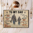 Hunting Dad And Son To My Dad Vintage Poster Best Birthday Father's Day Gift For Dad From Son