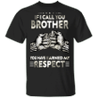 Fist Bump If I Call You Brother You've Earned My Respect Shirt Cool Clothing For Men Gift