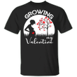 Growing My Valentine T-Shirt Valentine Baby Announcement Shirt Gift Men Women