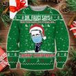 Dr Fauci Say Merry Christmas Sweatshirt Dr. Fauci Santa  Mask Sweater Gift For Doctor