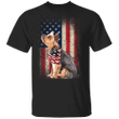 Yorkie American Usa Flag Dog T-Shirt Patriotic 4th Of July Shirts