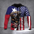 Eagle Texas Flag And American Flag 3D Hoodie Pride Gifts For Texans, Gifts For Patriots