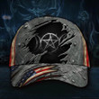 Wiccan Symbol Hat 3D Printed American Flag Cap Vintage Old Retro Gift For Wiccan
