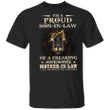 Lion I'm A Proud Son- In-Law Shirt Funny Awesome Mother In Law Tee Shirt For Men