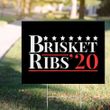 Brisket Ribs 2020 Yard Sign Barbeque Grilling Sign Outdoor Decor
