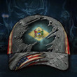 Delaware State Flag Hat 3D Printed Patriotic U.S Flag Vintage Hat Delaware Grandfather Gift