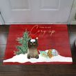 Sloth Come In And Cozy Up Doormat Christmas Holiday Decorative Outdoor Christmas Door Mat