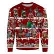 Dachshunds Christmas Snowflake Sweater Vintage Christmas Sweatshirt Weiner Dog Gifts