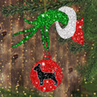 Chihuahua Glitter Ball Ornament Green Hand Holding Ornament Glitter Christmas Tree Ideas